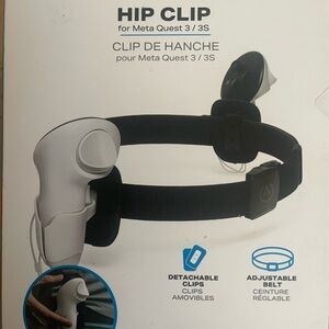 Hip Clip for Meta Quest 3 / 3S – Black Controller Belt